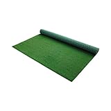 Kunstrasenteppich für Outdoor und Balkon, Grün, 100x200cm, mit Drainage-Noppen, Wetterfest und UV-beständig, Perfekt für Garten, Terrasse und Freizeitbereiche – Langlebig und Pflegeleicht