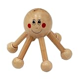 Holzmassagegerät, Kopfhautmassagegerät - Tragbares 6-beiniges Spinnen-Massagegerät | Tragbares Massagegerät, manuelles Entspannungswerkzeug für