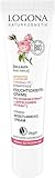 LOGONA Naturkosmetik straffende getönte Feuchtigkeitscreme, glättende Gesichtscreme für natürlichen Glow, mit veganem Bio-Rosenextrakt und Kollagen, mit Anti Aging Wirkung, Moisture Lift, 30ml