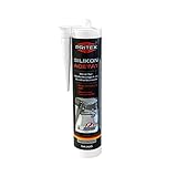 Silikon Sanitär 300 ml | Transparent | Acetat für Bad Dusche und WC | schimmelresistent | zum Abdichten und Verfugen