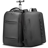 Abnehmbarer 2-in-1-Rollrucksack – teilt sich in zwei Taschen für Reisen, 50-Liter-Rucksack mit 43,8 cm (17,3 Zoll) gepolstertem Laptop-Fach, USB-Ladeanschlüssen, TSA-Schloss, wasserdichter