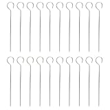 VALICLUD 20 Edelstahl Grillspieße Spitze Schaschlikspieße mit Aufhängering Wiederverwendbar Robustes Metall für Fleisch und Gemüse