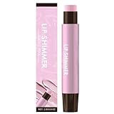 Mimoqk Lip Shimmer, Hydrating Makeup, Lip Balm with Moisturizer, Lips Care Use for Home Indoor Outdoor, Beauty Products, Moisturizing Lips Balm for Women Home Indoor Outdoor