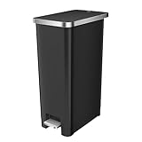 EKO Hana Treteimer für die Küche, 30 l, Abfalleimer mit Soft-Close- und Close-Deckel, perfekt für Küche & Zuhause, Schwarz
