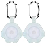 Novkin 2 x Hundelicht mit wiederaufladbarem USB-Halsbandlicht, IP67, wasserdicht, LED-Hunde-Sicherheitslichter für nächtliche Spaziergänge(Regenbogen und Regenbogen)