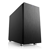 Cronos Silent Mini - Schallgedämmtes Low-Noise PC-Gehäuse, Micro-ATX, Mini-ITX, 2 vormontierte Lüfter, schwarz