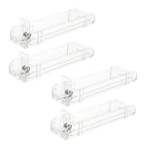 4 Stück Rauchschieber Automatische Zigarettenstopfer Halter Für Zigarettenetui-schieber Zigarettenetui Drücker Automatisches Zigarettenetui Königlich Transparent Plastik Healeved