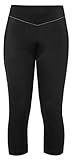 VAUDE Damen Women's Active 3/4 Pants Hose, Black Uni, 42 EU