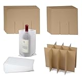 HESESOH 3er-Set Glas-Trennwände-Sets für Umzugskartons, Küchengeschirr-Verpackungsset mit 36 Schaumstoffbeuteln, passt in 40,6 x 30,5 x 30,5 cm große Boxen für Verpackung Versand (Box nicht im