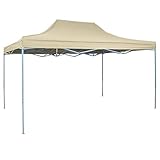 SPRANDOM Faltzelt Pop-Up 3 x 4,5 m Cremeweiß