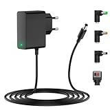 12V 2A Netzteil, 12 Volt DC Power Supply für LED Strip, WLAN Router, Kinder Elektroauto, IP Kamera, Externe Festplatte, Yamaha Keyboard, mit LED Stecker, 5,5x2,1mm, 5,5x2,5mm, 4,0x1,7mm, 3,5x1,35mm