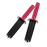 OUNONA 2Stücke Lockenstyling für Lockiges Haar Schlupf Bürste für Voluminöse Locken Tragbar Kompakt für Zuhause und Reisen Multifunktional Langlebig