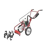 3in1 Benzin Motorhacke zum Mähen, Kultivieren und Graben ausheben,44 cm Arbeitsbreite,10 cm Arbeitstiefe,63CC 4-Takt,Hand-Push Gartenhacke Bodenfräse Kultivator für Bauernhöfe, Parks, Gärten
