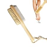 Fußbimsstein für Füße, Bimsstein für Füße, Hornhautentferner - Fußbürste mit doppelseitigen Borsten für Füße | Pediküre Bimssteinbürste Fuß abgestorbene Hautentferner Multifunktionaler Hornhautrasiere