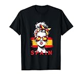Spanien Mädchen Frau Flagge Spanien Trikot 2024 T-Shirt