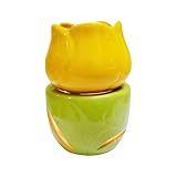 Keramik-Duftlampe – Duftlampe für EssentialOils | Teelichtwachs-Schmelzwärmer | Wachsschmelzbrenner | Kerzenwachsbrenner Duftwärmer mit Kerzenlöffel für Wohnzimmer Schlafzimmer
