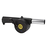 JTLB Tragbarer Mini-Luftgebläse, hochtemperaturbeständig, leicht zu reinigen, Handheld-Grillventilator in Schwarz für Grill