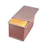 Xistuoz Brot-Kastenform mit Deckel, Kastenform zum Backen von Brot, wiederverwendbar, rostfrei, Kuchenform für hausgemachtes Kochen, Braten, Aufbewahrung, Toastbox, Bäckerei, Picknick, Camp