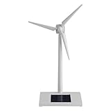 Tyenaza Turbinenmodell Spielzeug, Weiß Mini ABS Desktop Wind Solarbetriebene Windmühlen Wissenschaft Lehrwerkzeug Heimtextilien