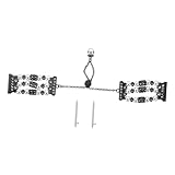 Housoutil Smartwatch Armband Pearl Chain Edelstahl Metallarmband für Watch Pro Dekorative Elegante Uhrenkette Komfortabel und Langlebig Einfache Installation Schwarze Halbschmuck Uhrband