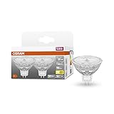 OSRAM Star Reflektor LED-Lampe für GU5.3-Sockel, klares Glas ,Warmweiß (2700K), 345 Lumen, Ersatz für herkömmliche 35W-Leuchtmittel, nicht dimmbar, Double-Pack