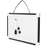 DOITOOL Doppelseitiges Whiteboard für Kleines Trocken Abwischbares Hänge Whiteboard Robuste Memotafel für Büro und Schule Leicht zu Reinigen Wiederverwendbar