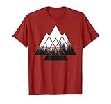 IN THE FOREST Wald Natur Motiv geometrisch Minimalismus T-Shirt