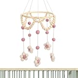 Baby Mobile | Beruhigende Spieluhr - Klingelspiel Mit Glöckchen Dekoration Zum Aufhängen über Babybett Stubenbett Beistellbett Kinderzimmer