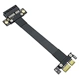 ipolex PCIe 3.0 Extension Riser Kabel, X1 bis X1, M bis F, 180° bis 180°, Kabellänge 15cm