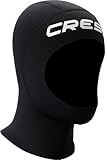 CRESSI Unisex-Adult Resilient Hood 3mm 2XL Kopfhauben aus 3 mm dickem schwarzem, doppelt gefüttertem Neopren