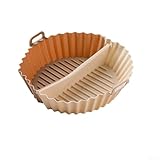 Pumixiy Wiederverwendbares Silikon-Backblech mit Trennwand, nicht hitzebeständige Unterform-Backform für Ofen oder Luftfritteuse, 20 x 20 x 4,5 cm (A)