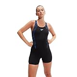 Speedo Damen Hyperboom Splice Badeanzug, Blau, 44 EU