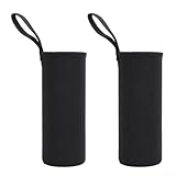 Drhomeam Premium Thermohülle für Trinkflaschen, 2 Stück (1000 ml Schwarz)