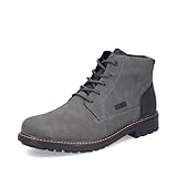 Rieker Herren Winterstiefel F4603, Männer Stiefel, wasserabweisend, riekerTEX,uebergangsstiefel,uebergangsschuhe,Boots,grau (45),44 EU / 9.5 UK
