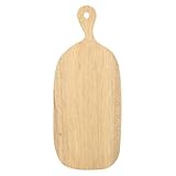 LOCADENCE Holzschneidebrett, Dekoratives Hackbrett mit Griff, Lebensmittel Serviert Tablett mit Perforiertem Küche Esszimmer Brot Käse Fleisch Früchte (Groß)