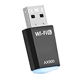 AX900 USB WLAN Stick - Dual Band 2.4GHz/5GHz WiFi 6 Adapter für PC/Desktop/Laptop Mit Eingebautem Treiber, Kompatibel Mit Windows 11/10/8.1/8/7