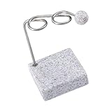 Kompakter Zahnbürstenhalter aus Metall mit luxuriösem Marmorsockel für Zuhause und Hotel, Aufbewahrung, Badezimmer-Organizer