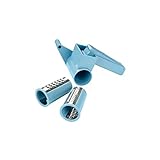 Zenker Handmühle mit 2 Einsätzen CANDY, grobe und feine Schokoladenreibe, Trommelreibe mit Kurbel, auch geeignet für Käse, Nüsse (Farbe: Gelb, Silber), Cremefarben