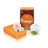 SOHO Naturkosmetik Duschseife 'Piranga' • Festes Duschgel mit Sonnensalz & Kakaobutter • Vegane Seife für Körper & Hände (100g)
