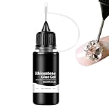 Nagel Strass Kleber | 10ml Nail-aart Strass | Nail-aart Rhinestone Kleber Gel | Nagel-Edelsteinkleber | Nail-arrt Strass Nagelkleber Gel | Nadelkopf-Strass-Nagelkleber Für Anfänger,