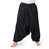 PANASIAM Aladin Pants Cotton 'Nature', Black, L