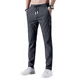 Generisch Jogginghose Herren Lang Sporthose Leichte Atmungsaktiv Schnelltrocknend Trainingshose Freizeithose Baggy Hose Business Stoffhose Reißverschluss Schlupfhose Hosen