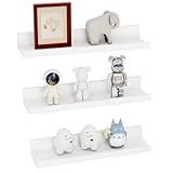 ColdShine Wandregal 3er Set, 38 cm breit,Schweberegal, Wandboards,Regal für Fotorahmen und Dekos,für Bad, Küche, Wohnzimmer, Arbeitszimmer