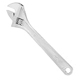 QWORK® 375 mm schraubenschlüssel verstellbar, maulschlüssel verstellbar, breites Kaliber, maximale Öffnung 48 mm