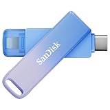 SanDisk Creator Phone Drive 128 GB (Für iPhone, iPad, PC & Mac, Lightning und USB Type-C, Automatisches Backup, Passwortschutz, Bis zu 90 MB/s Übertragung, inkl. 3 Monate Adobe Lightroom)