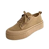 Genérico Damen-Sneaker, Flash, sportlich, für Damen, Wandern, Laufen, Outdoor- und Bergschuhe, elastisch, leicht und robust, kaki, 38 EU