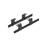 FIX&EASY unterbau Schienen, Auszugschienen höhenverstellbar, Auszug schwarz 300mm für Scanner Keyboard Docking Station und Laptop Ablage