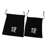 STOBAZA 2 Stück Wasserfeste Verschleißfeste Haartrockner aufbewahrungstasche Kompakt mit Robustem Kordelzug Vielseitig für Reisen Schmuck und Haartrockner zubehör Schwarz