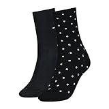 Tommy Hilfiger Damensocken mit Punkten Schwarz - 39/42