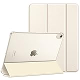 Fintie Hülle für iPad Air 11 Zoll (M3/M2-2025/2024) mit Panzer-Glas, ultradünne leichte Mattierter transparenter Rückseite Schutzhülle Case mit 9H Härte Kratzfeste Displayschutzfolie, Starlight